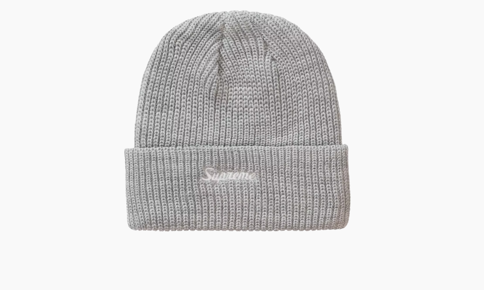 Supreme Loose Gauge Beanie Heather Grey